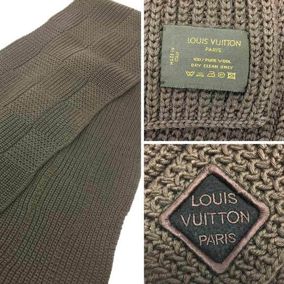 LOUIS VUITTON Brown Damier Scarf - Picture 3 of 3